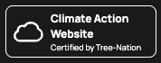 Distintivo Climate Action Website, certificato da Tree-Nation